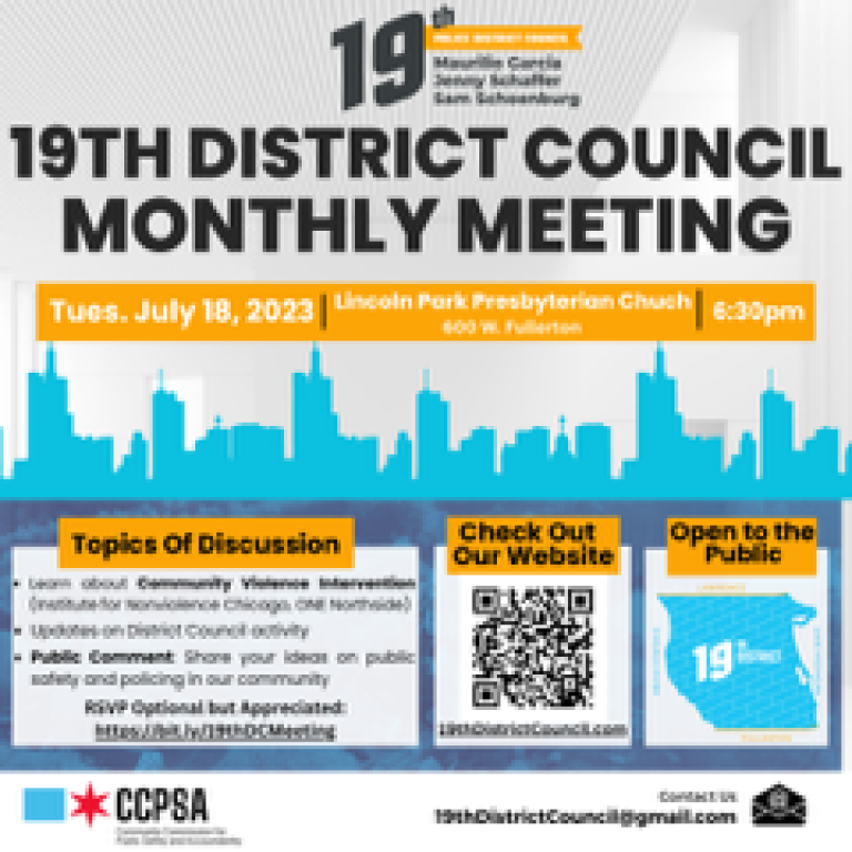 19th District Council Monthly Meeting